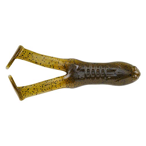 Berkley PowerBait Beatn'n Paddle Frog Fishing Soft Bait - color: Green Pumpkin/Pearl Belly