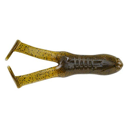 Berkley PowerBait Beatn'n Paddle Frog Fishing Soft Bait - color: Green Pumpkin/Pearl Belly