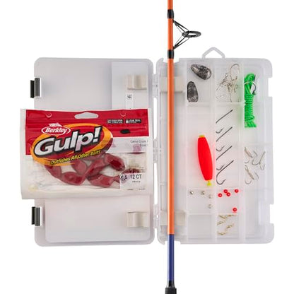 Shakespeare Catch More Fish Spinning Reel and Fishing Rod Combo with Kit - color: Catfish, style: 2024 Model