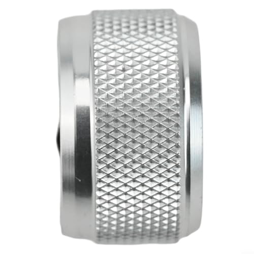 Fit for Abu Garcia Fishing Reel Brake Knob, Mechanical Spool Control Knob, Aluminum Alloy Spool Control with Internal Sound Kit Fit for 3 3.5 4 P5 Series, Fishing Reel Replacement Parts(Silver)