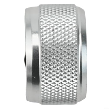 Fit for Abu Garcia Fishing Reel Brake Knob, Mechanical Spool Control Knob, Aluminum Alloy Spool Control with Internal Sound Kit Fit for 3 3.5 4 P5 Series, Fishing Reel Replacement Parts(Silver)