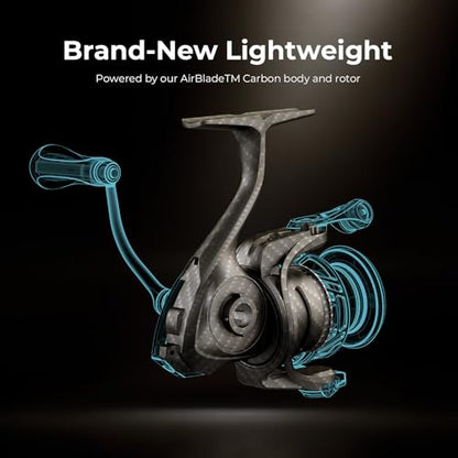 Piscifun Carbon X III Spinning Reel, IPX6 Waterproof, Freshwater/Saltwater | Ultralight carbon fiber body, 8+1 shielded bearings, 6.0:1 gear ratio, smooth retrieve for versatile fishing - size: 3000