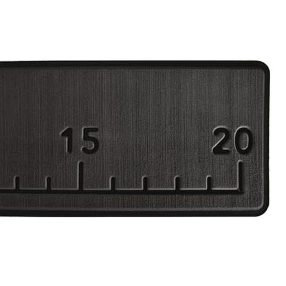 20" EVA Foam Fish Ruler with Peel & Stick Backing for Boats, Kayaks, Coolers, or Personal watercraft, Easy to Read 6mm Thick, Milled Fish Measuring Board (Charcoal) - color: Charcoal