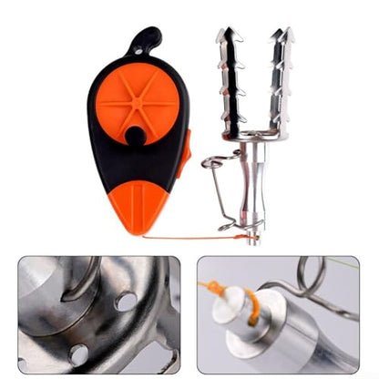 Fishing Lure Retriever with 30M PE Line Stainless Steel Fish Bait Rescue Device Tackle Recovery Tool for Snagged Lures Minnow Pencil Iron Plate VIB Underwater Snag Removal Equipment