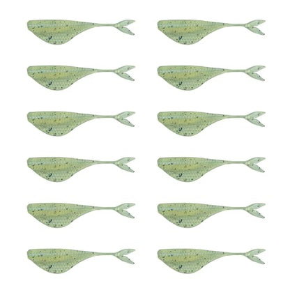 6th Sense – Clobber Minnow 2" – Soft Plastic Minnow – Crappie/Panfish Fishing – FFS Sonar Bait – (12 per Pack) Made in the USA - color: Monkey Milk