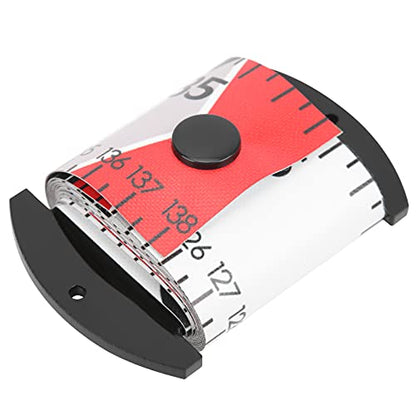 Fish Measuring Ruler, 138cm x 5cm Foldable Fish Measuring Tape with Accurate Calibration, Easy to Clean PVC Material, for Fishing Measurement Tool (Red) - color: Red