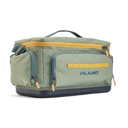 Plano Weekend 3700 Tackle Bag, Cutting-Edge Fishing Tackle Bag, Molded Waterproof Base, Spacious Storage, Die Cut Tool Sleeves, Daisy Chain Attachment Points - color: Moss, style: 3700 Tackle Case