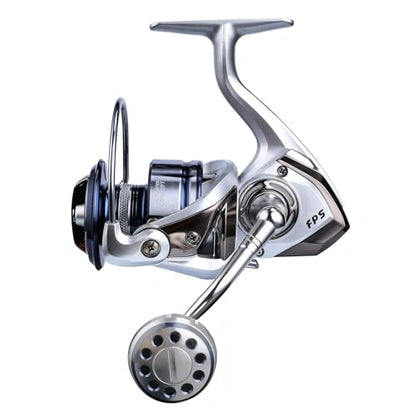 Saltwater Spinning Reel,13+1BB Ultra Smooth Saltwater Fishing Reels,Powerful Carbon Drag,CNC Aluminum Spool & Handle - color: silver&blue, size: 5000