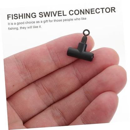 Mikinona 15pcs Shaped Fishing Rolling Rings Heavy-Duty Swivel Connectors Fishing Tackle Accessories for Saltwater and Freshwater Anglers