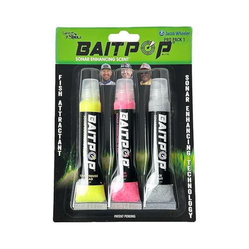 Elite Pro Pack - 3 Count 20ml Elite Tubes with Sparklscales - color: Jacob Wheeler #1 - Pink Fury, Chartreuse Shad, Ice Out
