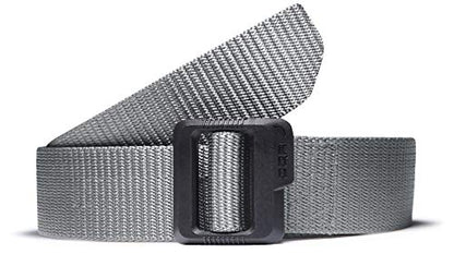 CQR Tactical Belt, Military Style Heavy Duty Belt, Webbing EDC Quick-Release Buckle - color: 2pack Dura Nylon Black/Grey, size: Large