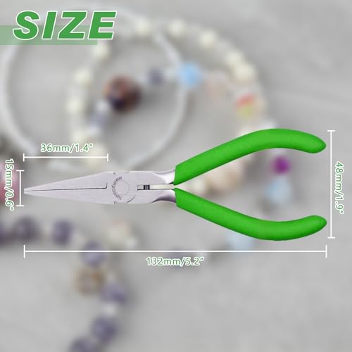 SPEEDWOX 5 Inch Flat Nose Pliers For Jewelry Making - Mini Duckbill Pliers Fine Nose Plier Precision Smooth Jaw Mini Wire Bending Craft Tool For Beading Ring Opening Straightening & Looping - style: Mini Curved Nose Pliers Serrated Jaw