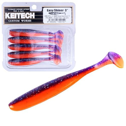 KEITECH Eazy Shiner, Easy Shiner, 3 Inch - color: Bluegill Flash, size: 5"