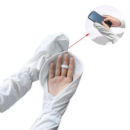 2 Pair Sun Gloves UV Sun Protection Driving Gloves Non-Slip Fingerless Cooling Arm Sleeves Hand Covers for Sunblock Sunscreen Women Driving Biking Mowing Lawn Summer Outdoor Cycling