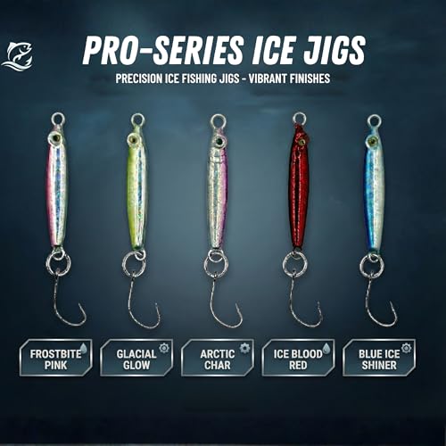HALYXS/5Pack -Jigging Spoon, Ice Fishing jigs, Spoon Fishing, Jigging Lure, Great Lure for Crappies, Panfish, Walleye, Fresh Water Fishing, Metal (3g/5g) - size: small / 3g