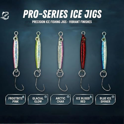 HALYXS/5Pack -Jigging Spoon, Ice Fishing jigs, Spoon Fishing, Jigging Lure, Great Lure for Crappies, Panfish, Walleye, Fresh Water Fishing, Metal (3g/5g) - size: small / 3g