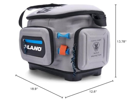 Plano Atlas 3700 Tackle Bag, Premium EVA-Constructed Fishing Tackle Bag, Molded Waterproof Base, Water-Resistant Cell Phone Pocket, Magnetic Tool and Hook Holder - style: Tackle Bag