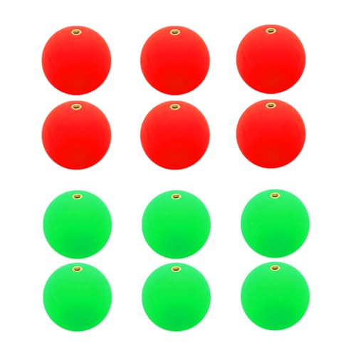 PATIKIL Fishing Bobber, Slip Foam Floats Buoy Rig Stoppers for Crappie Trout Bass Fishing - color: Red,Green, size: 1.3 Inch