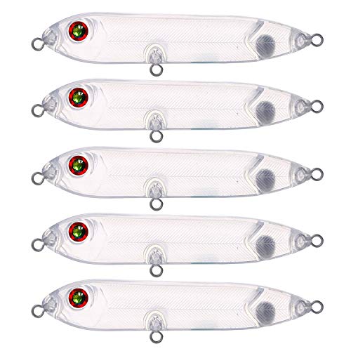 Lure Blanks,Crankbait Blanks Fishing Lures Set,20PCS 10.5cm 10.4g Blank Unpainted Hard Lures Kit,Fishing Lures DIY Kit