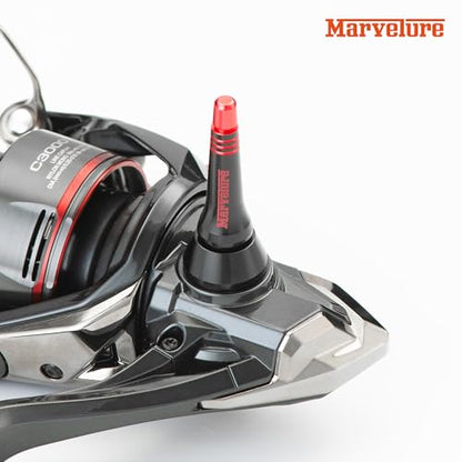 Reel Stand 1.7 inches (44 mm) Protect Reel from Rock Compatible for Shimano Stradic Stella Vanford, Daiwa Certate Exist - color: Black Red