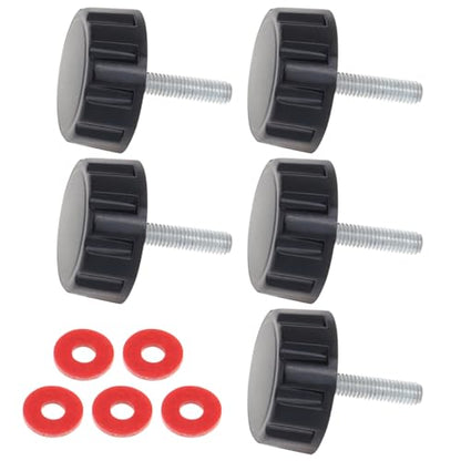 Conskyee Universal Fishing Reel Handle Screw Caps, Fishing Reel Replacement Parts for Spinning Reel Knob Crank Power Foldable Handle Grip(Pack of 5)