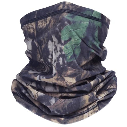 Camo Face Mask & Neck Gaiter - UV Sun Protection, Cooling for Men & Women - Hunting, Fishing, Cycling, Hiking - color: Camo a