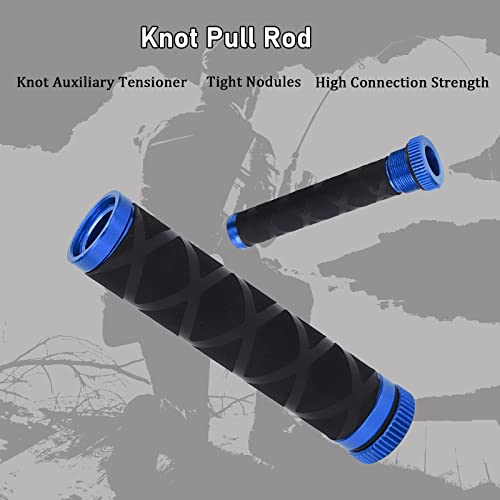 OUKENS Fishing Line Dragger, Fishing Knot Puller Tool Assist Fishing Line Knotting Device Tension Line Dragger for Fishing - color: Blue