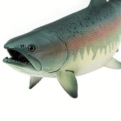 Safari Ltd. Salmon Fish Figurine - Detailed 7" Plastic Model Figure - Fun Educational Play Toy for Boys, Girls & Kids Ages 3+