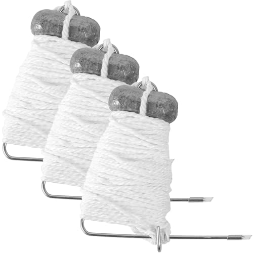 Crab Throw Line Length 30FT/9.14M with 4OZ Lead Weight Crab Trap Line Kit 3PCS/6PCS - style: Ctl007-3