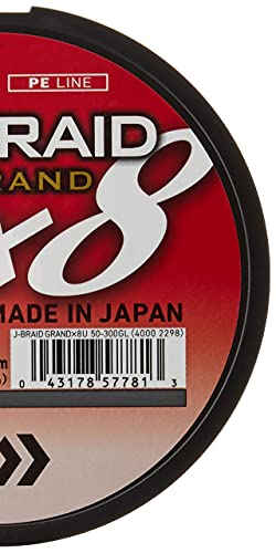 Daiwa J-Braid Grand 8 X 300 YDS Filler Spool - color: GRAY LIGHT, style: 300 Yards 50 Lb