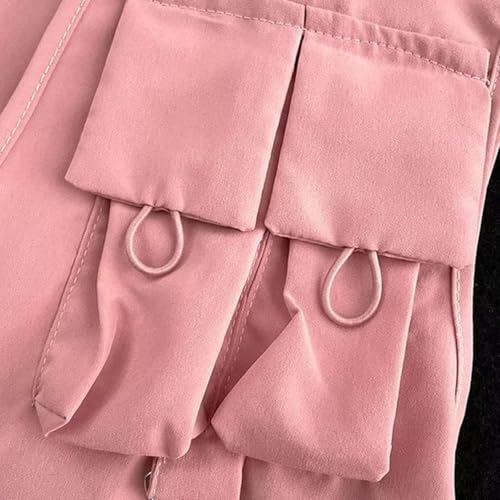 Fishing Vest - Fishing Vests for Men Lightweight Zip Up Sleeveless Utility Jackets Softshell Outwear Vests with Pockets - color: 01# Pink, size: Medium