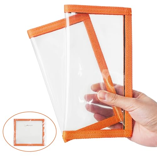 OROOTL Fishing Lure Wraps Hook Covers, 5/12 Packs Fishing Lure Covers for Rod Durable Clear PVC Treble Hook Cover Bait Storage Protector Keep Safe from Sharp Hooks - style: Orange-l(4"x7.7")-5pcs