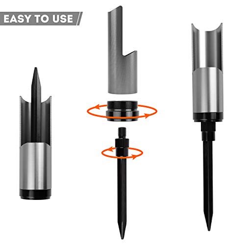 Fishing Rod Pole Holder Ground Support-1PCS/2PCS Protable Aluminium Alloy Rod Holder for Bank Fishing Spinning Casting Fishing Rod Racks - color: 2PCS