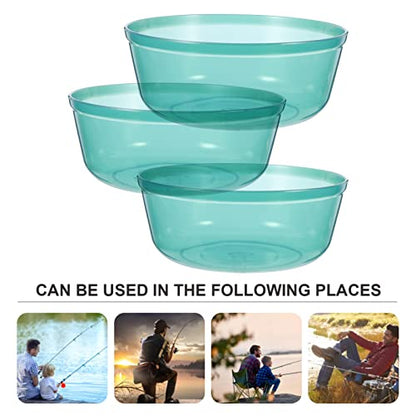 BESPORTBLE 3pcs Fishing Bait Storage Container Lightweight Mixing Basin for Outdoor Fishing Functional Bait Holder Quick Dry Feature Convenient for Travel and Easy to Clean
