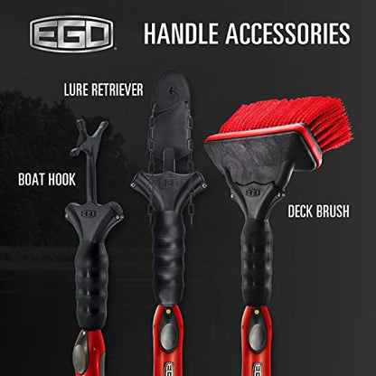 Ego S1 Slider Fishing Net, Ultimate Fishermen’s Tool Fixed Handle, Replaceable Head, Salt & Freshwater, 102" Handle, Small 14x18 Inch Hoop - color: PVC Coated Mesh