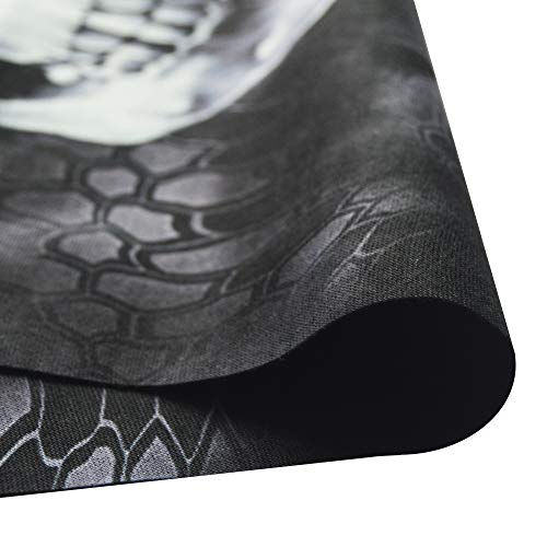 Obacle Neck Gaiter Face Mask Bandana for Dust Wind Sun Protection for Men Women - color: Black Nose White