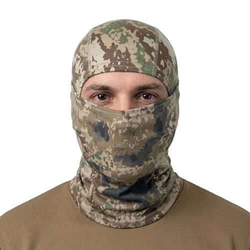 1 Pcs Unisex Summer Sun Protection Balaclava Breathable Elastic Full Face Mask for Cycling Running Hiking Fishing - color: Spot Yellow