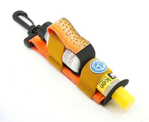 Loon Outdoors Aquel and Frogs Fanny Dry Fly Floatant with Kingfisher Combo Holder - color: Brown Trout
