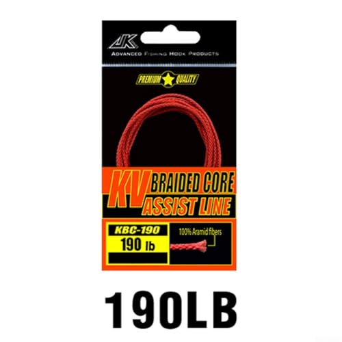 100~310LB For Braided 8 Strands Fishing Assist Line PE Hollow Core Hook Binding Rope for Heavy Duty Fishing - size: 190LB