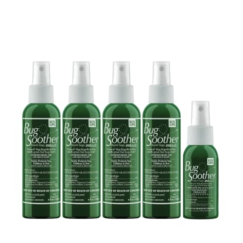 Bug Soother Natural Insect Repellent Spray, DEET-Free 2 oz. (4 Count) | Plant Based | Repels Mosquitos, Gnats & No See'ums | Family Safe | Travel Size - color: 2 Oz Set of 4 + Oz