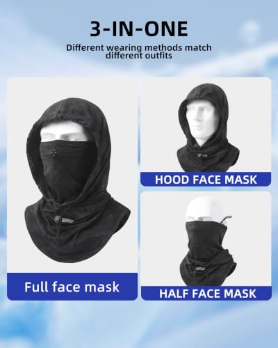 Cooling Breathable Balaclava Mask Sun UV Protection Sun Face Shield for Men Women Fishing Cycling Motorcycle Skiing Hiking - color: Black
