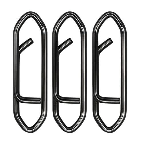 Fishing Power Clips, 200pcs Fishing Speed Clips for Fishing Lure Quick Change, High Strength Stainless Steel Clips Snap Freshwater Saltwater Crankbait Popper Lure Connector Tackle - size: 155pcs (6 Sizes):#18,#20,#23,#25,#28,#30