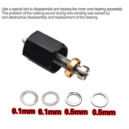 Metal Wire Ring Removal Tool Set For Fishing Reel Bearing Replacement With 4 Stainless Steel Gaskets For Spinning Reel Repair Maintenance