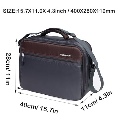 Kylebooker Fishing Reel Case – Travel Storage Bag with Adjustable Compartments for Fly Reels, Spinning Reels, Baitcasting Reel & Fishing Gear - color: Grey