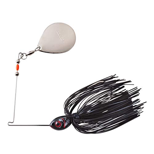 Booyah Colorado Blade Spinner-Bait Bass Fishing Lure - color: Black, style: Single Colorado (1/2 Oz)