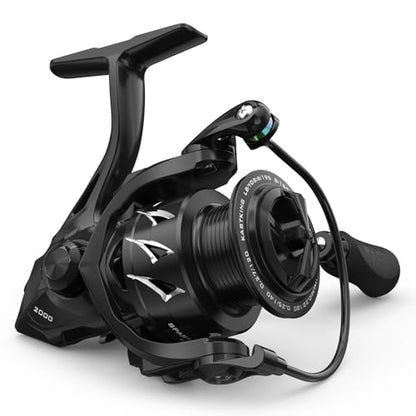 KastKing Spartacus II Plus Spinning Reel – IPX5 Waterproof Freshwater/Saltwater Fishing Reel, 22LB Drag, 5.2:1 Gear Ratio, 7+1 Stainless Steel Bearings, Instant Anti-Reverse, Anodized Aluminum Spool - size: 2000