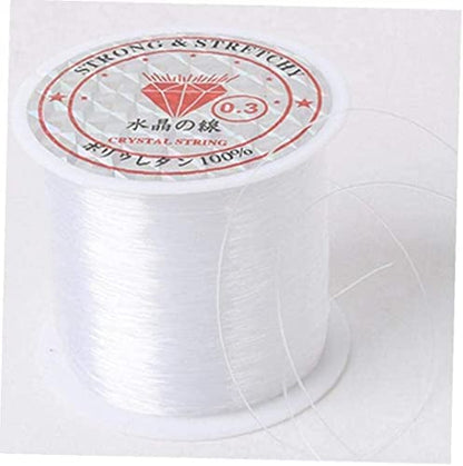 1 Roll of Fishing Line Crystal Clear Nylon Fishing Line Spool Lugs SNG The Jewelry Thread for DIY Crafting-0.2mm * 155M Clever Design