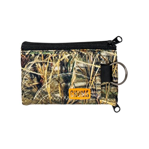 Chums Surfshorts Wallet - Lightweight Slim Wallet with RFID Blocking Card & Clear ID Window - Zippered, Water Resistant w/Key Ring (Realtree Max 4) - color: Realtree Max 4