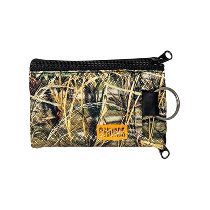 Chums Surfshorts Wallet - Lightweight Slim Wallet with RFID Blocking Card & Clear ID Window - Zippered, Water Resistant w/Key Ring (Realtree Max 4) - color: Realtree Max 4