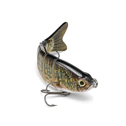 Large Multi Jointed Fishing Lures Bait,Big Giant Fishing Bass Lures,Crankbaits Swimbaits with Treble Hook - color: A2-7.87",4oz